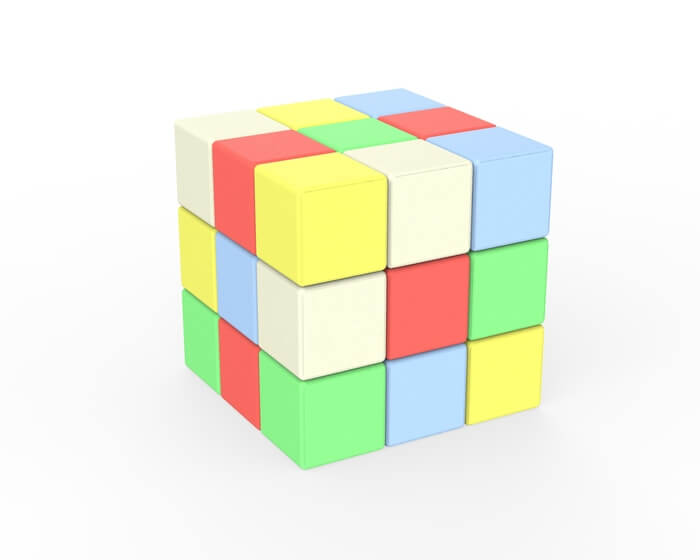 Мягкий конструктор "Кубик Рубика"
